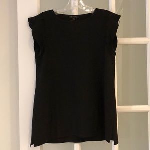Massimo Dutti Ruffled Sleeve Top